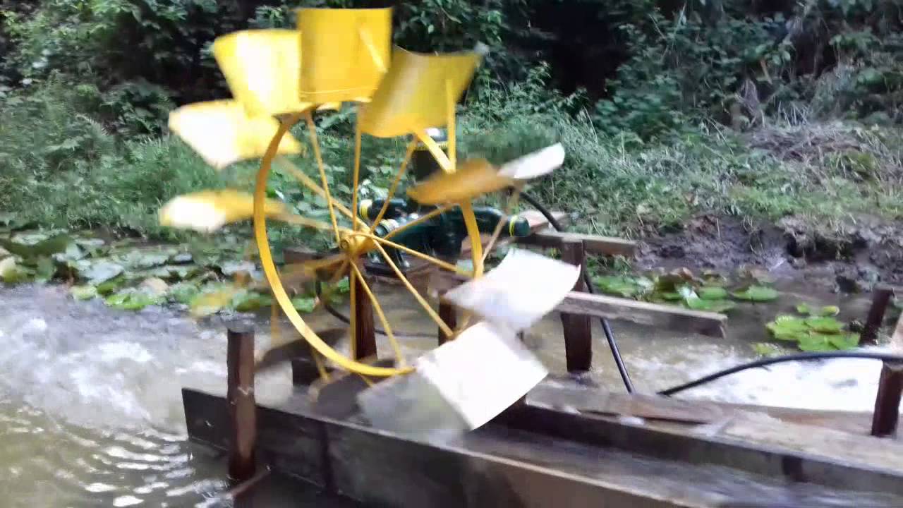 Roda d'água com palheta
