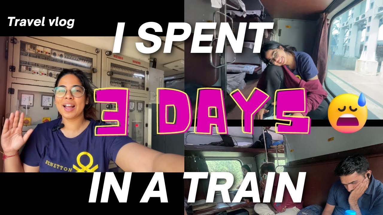 I SPENT 3 DAYS IN A TRAIN 🤯 Sleeper to AC 🥵 #train #indianrailways #vlog