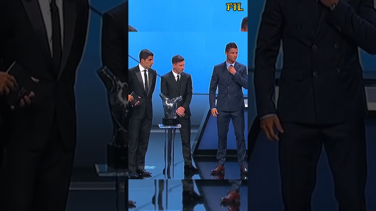 Messi,Ronaldo and Suarez||UEFA best mens player award#shorts