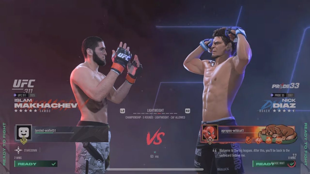 Islam Makhachev vs Nick Diaz 3 