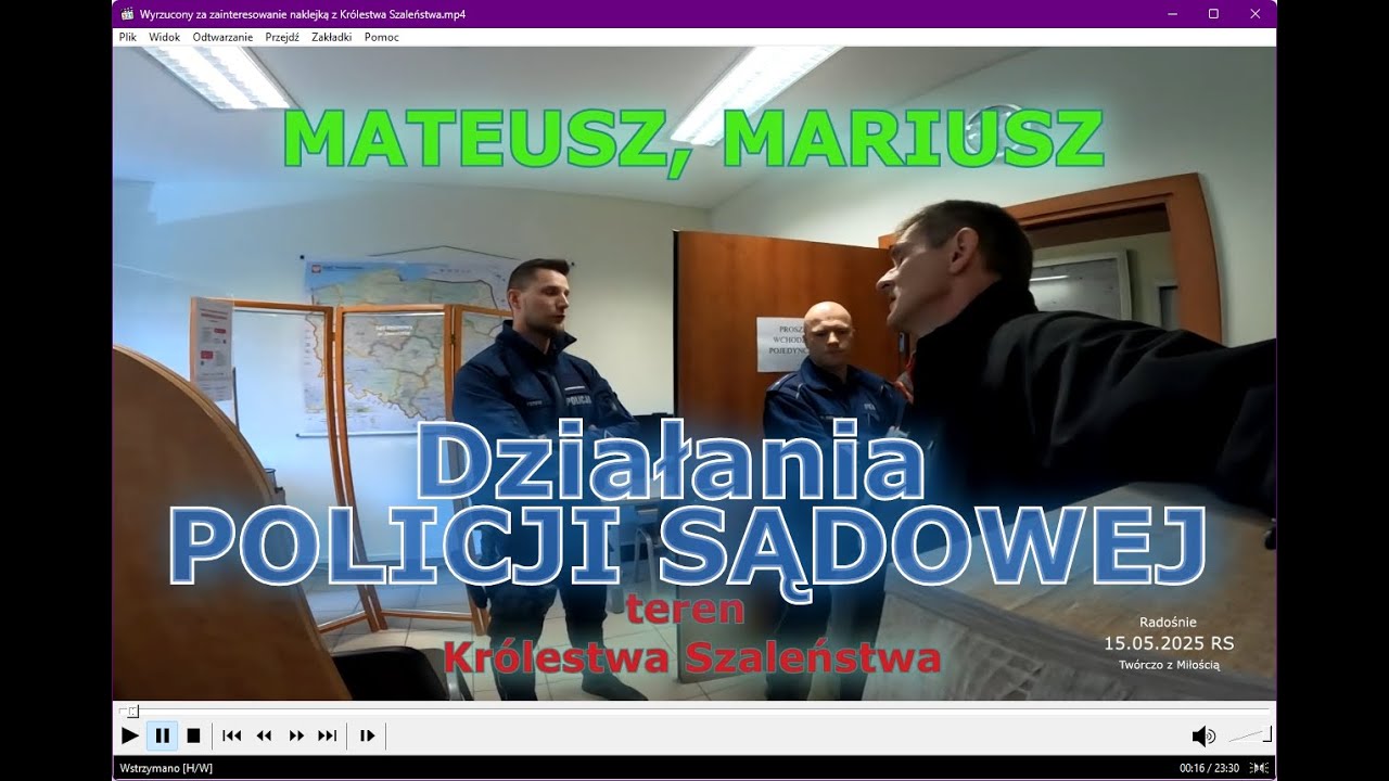 Wyrzucony za zainteresowanie naklejką  na Królestwie Szaleństwa