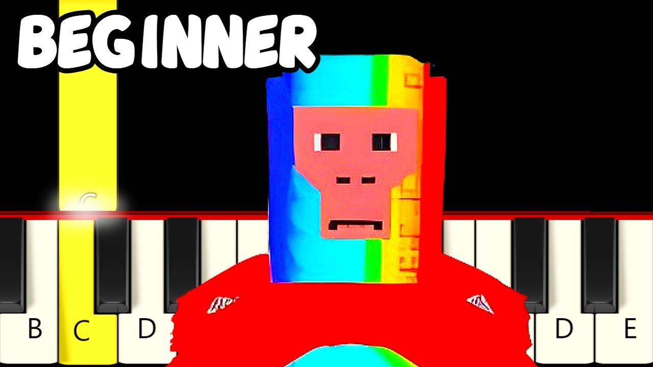 Roblox Steal A Brainrot Theme - Fast and Slow (Very Easy) Piano Tutorial - Beginner