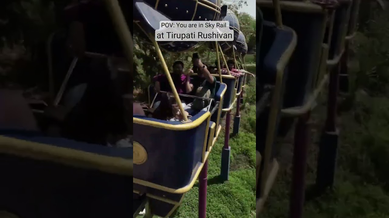 Skyrail ride at Tirupati Rushivan!