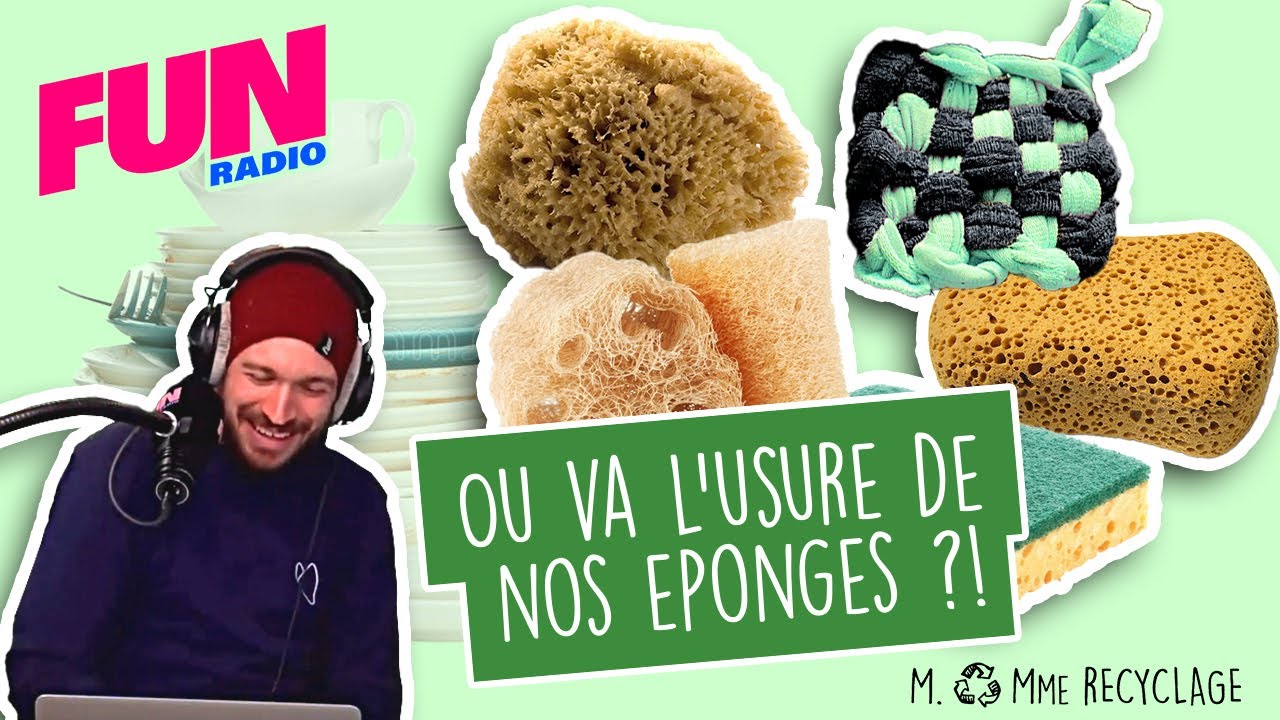 Pollution plastique des éponges - M.& Mme Recyclage sur @funradio