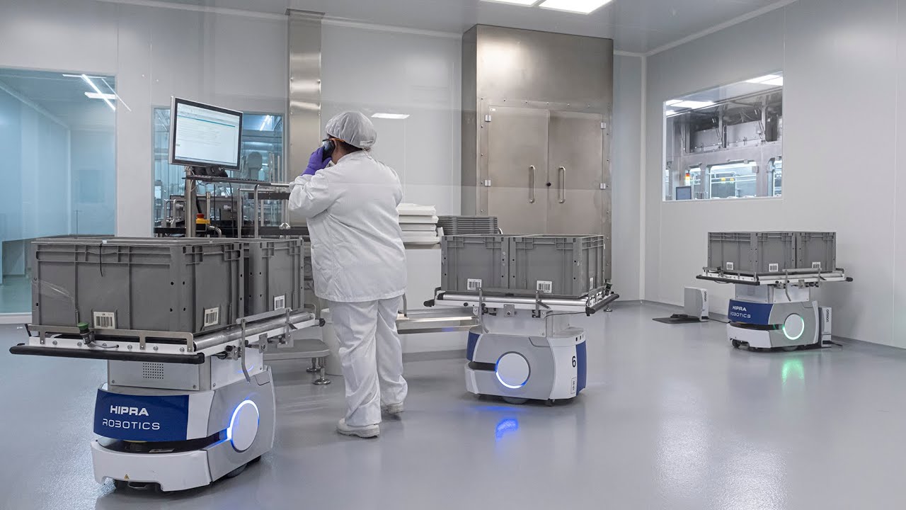 Mobile robots streamline internal logistics at HIPRA