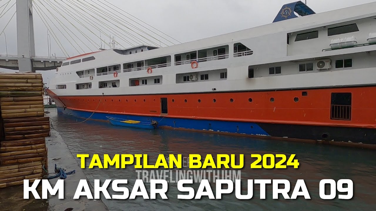 Tampilan Baru KM Aksar Saputra 09 Sudah Melayani lagi guys