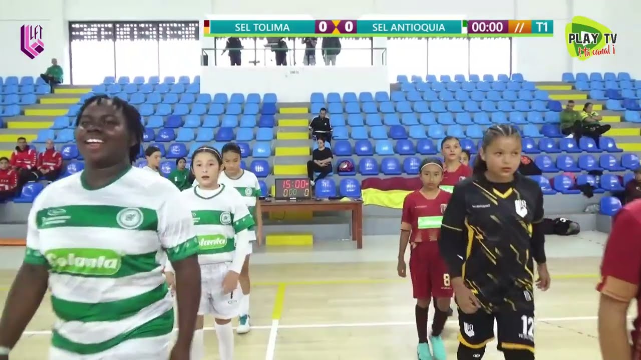 Sub 12 Selección Antioquia vs Selección Tolima. Torneo Conmebol evolución de futbol sala FIFA