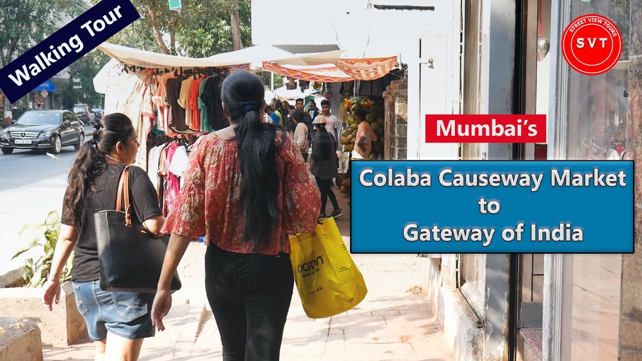 Colaba Causeway Market to Gateway of India | Vlog #05 | With English Subtitles | Walking Tour |