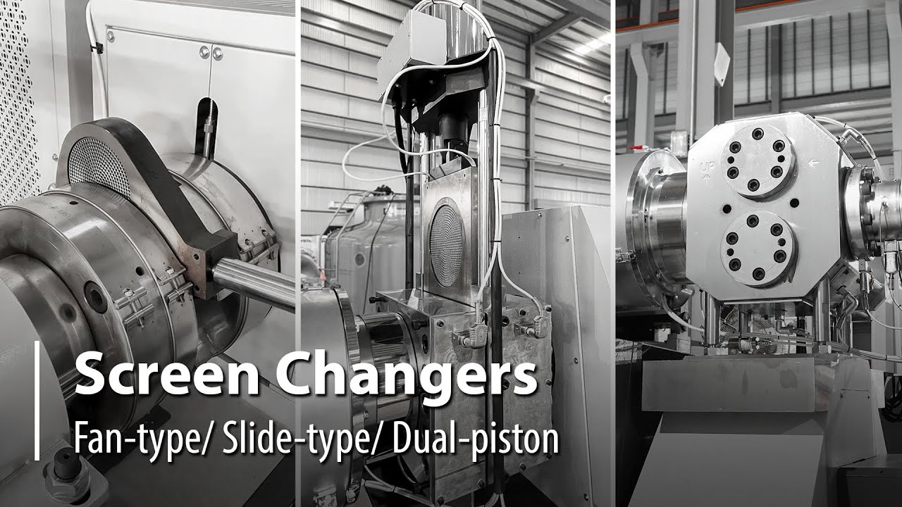 3 Different Screen Changers for Plastic Recycling Lines
