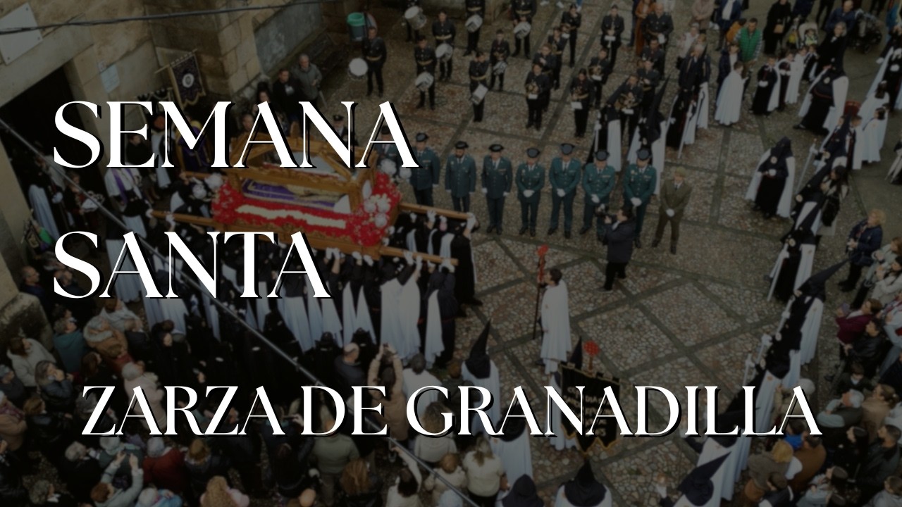 Semana Santa en Zarza de Granadilla | Procesión Jueves y Viernes Santo | 4K Drone