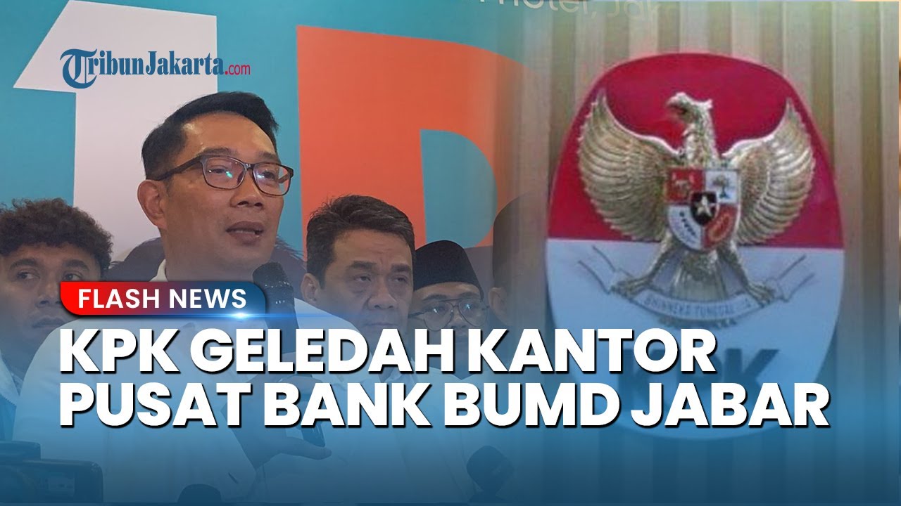 KPK Geledah Kantor Pusat Bank BUMD Jabar di Bandung Terkait Kasus Korupsi Dana Iklan