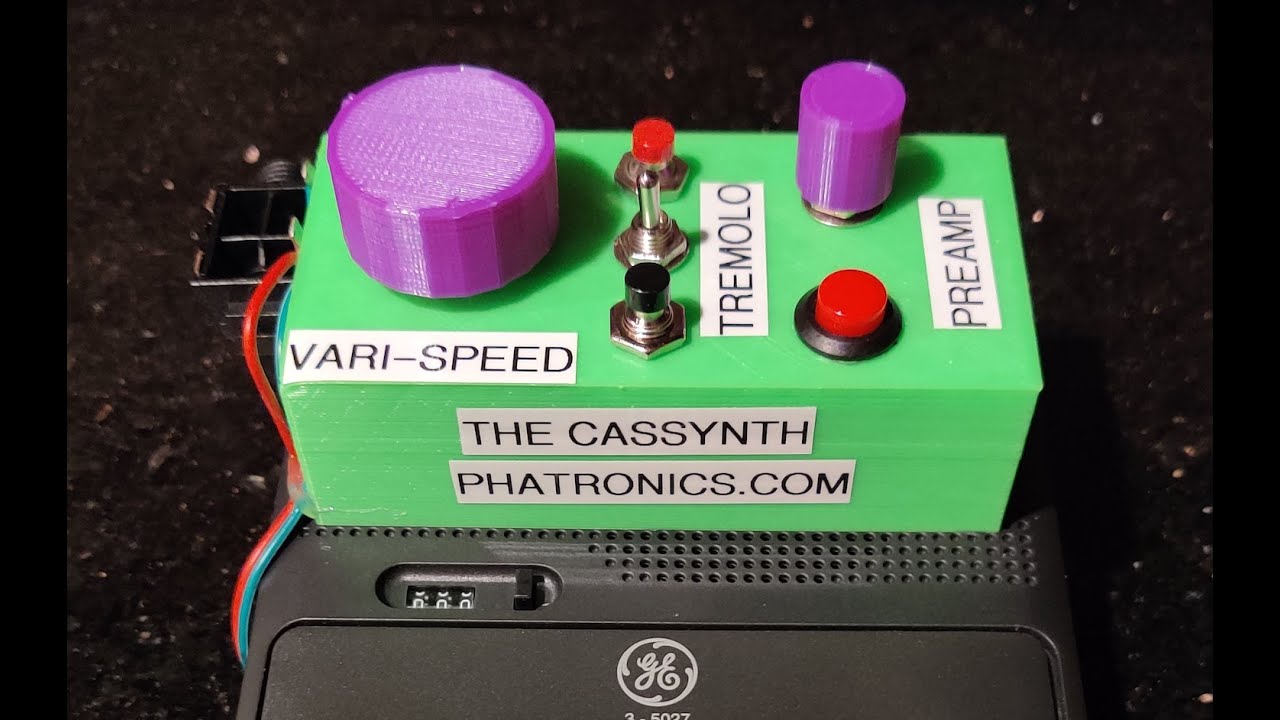 The Cassynth Modified Cassette Deck Sampler Synthesizer Lo-Fi Analog Color