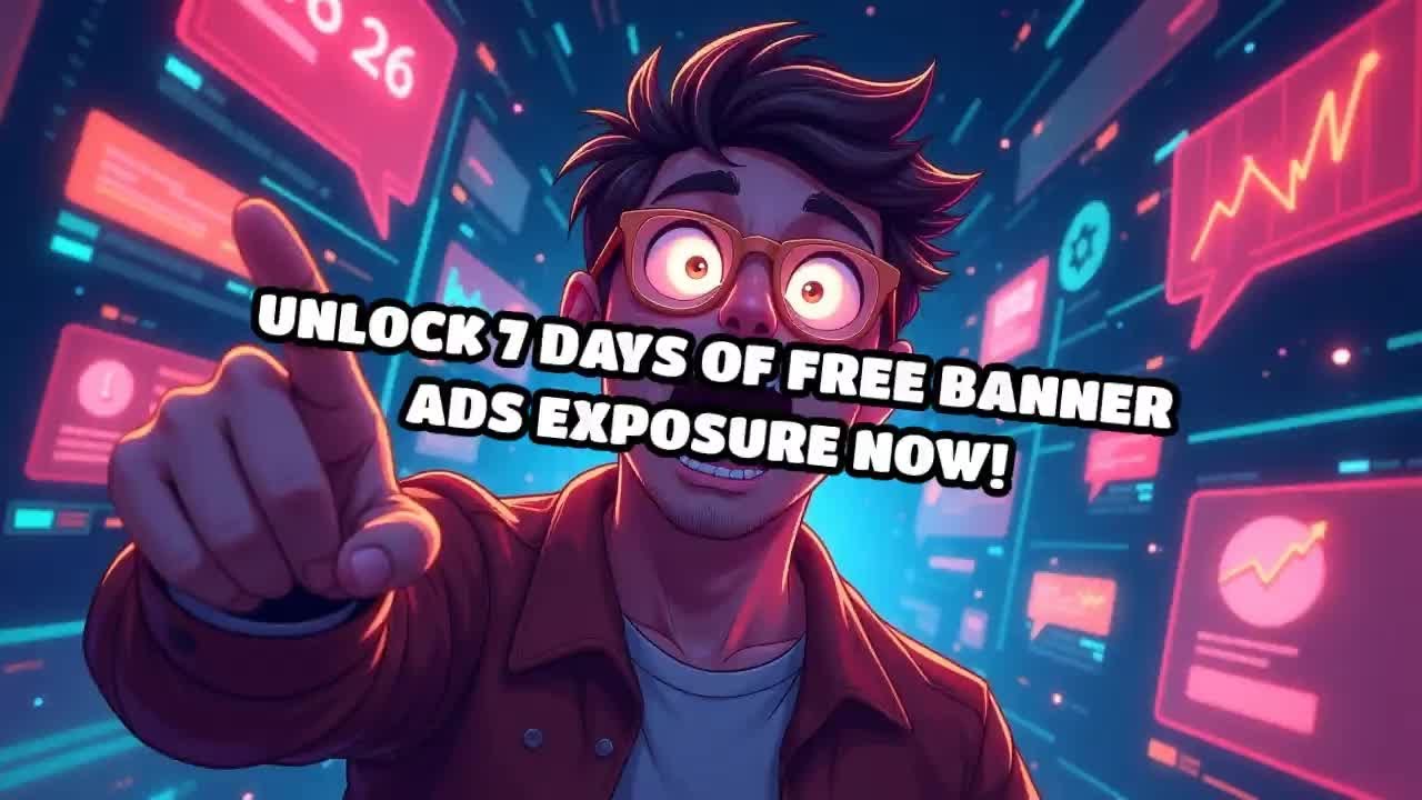 Unlock 7 Days of Free Banner Ads Exposure Now!