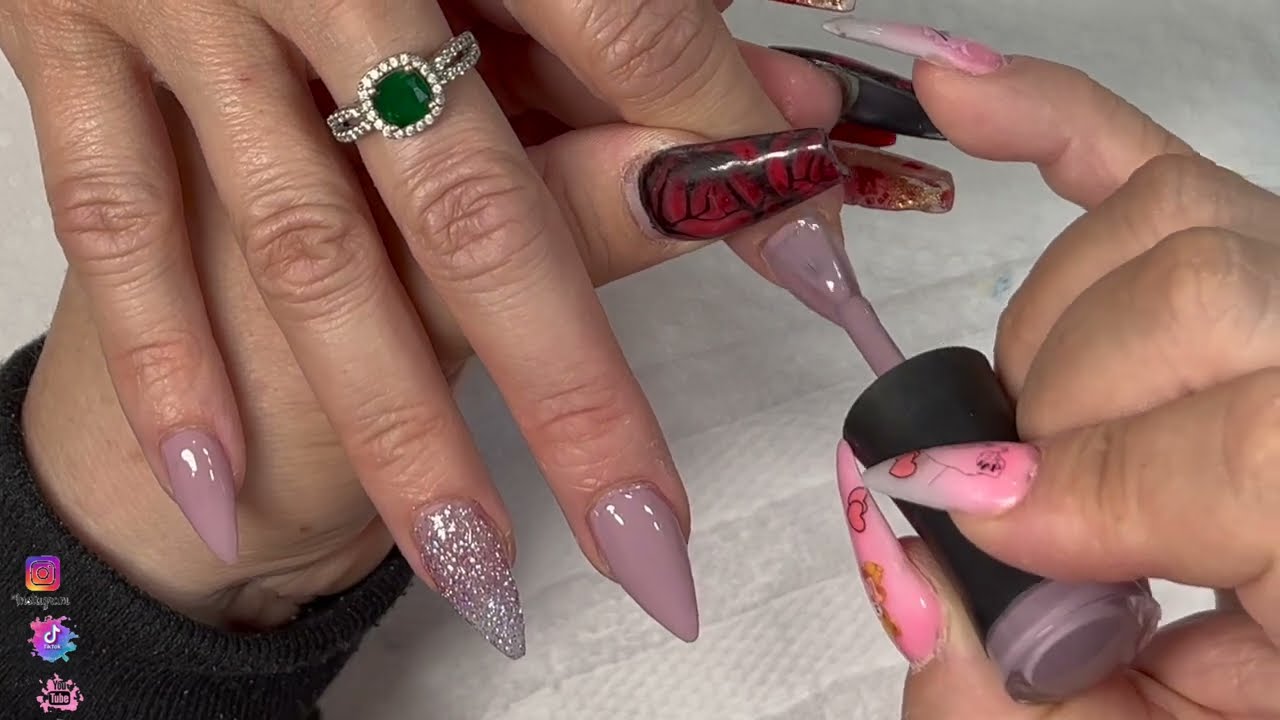 Aplicacion de Gel en Acrilico//Gel Semipermanente