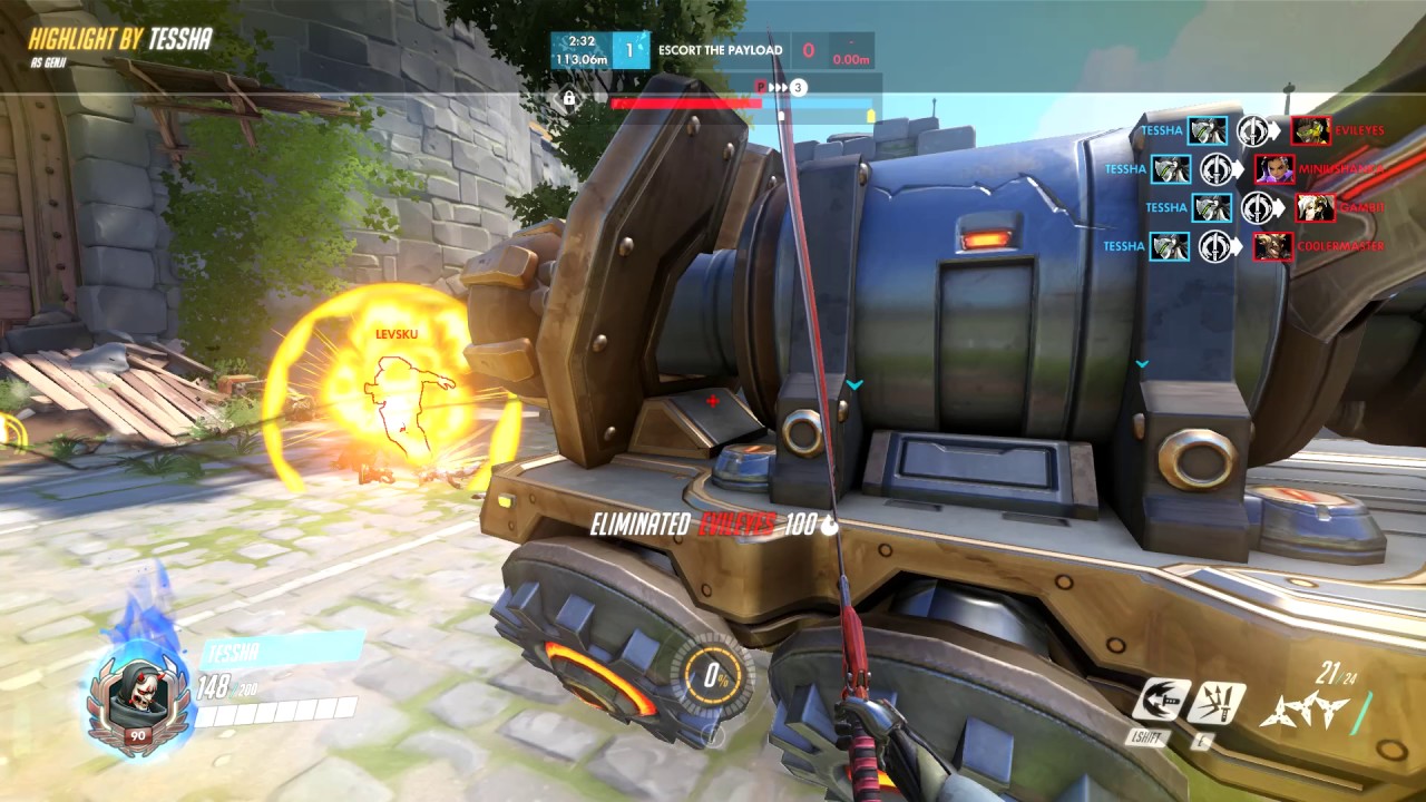 Hacked Genji hacks enemies