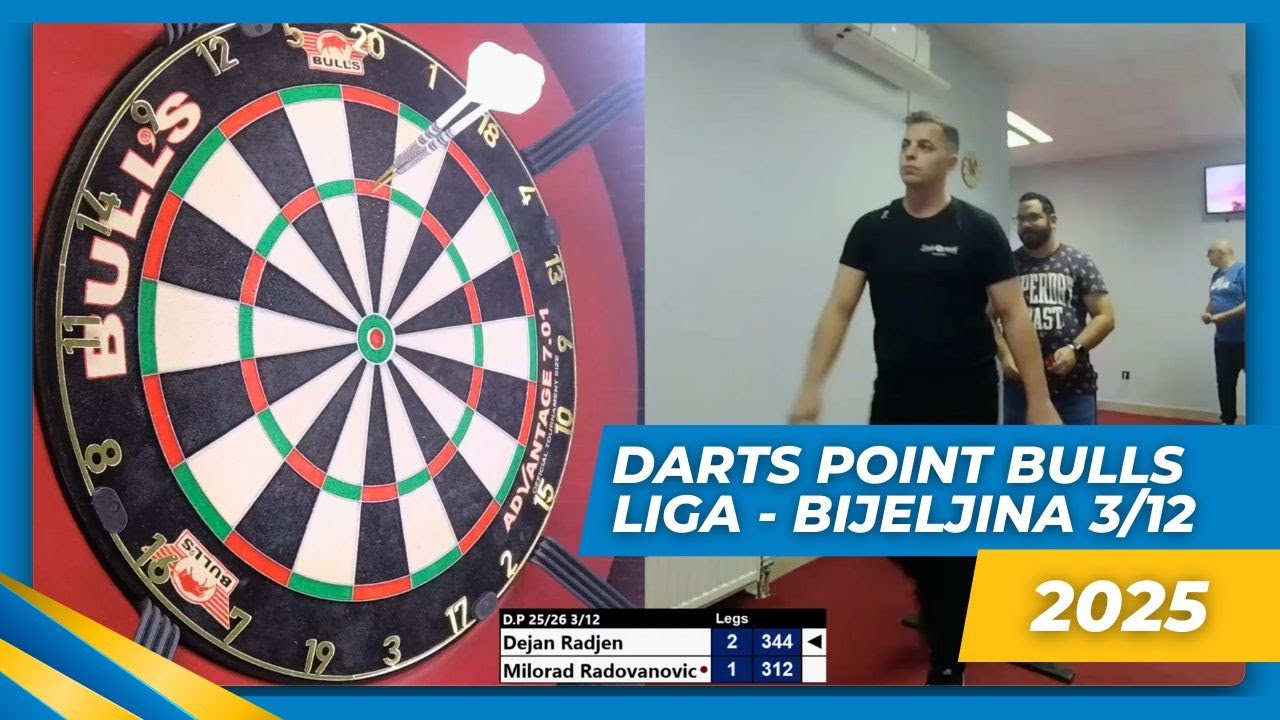 Dejan Rađen - Milorad Radovanović - Darts Point Bulls liga BiH 3/12