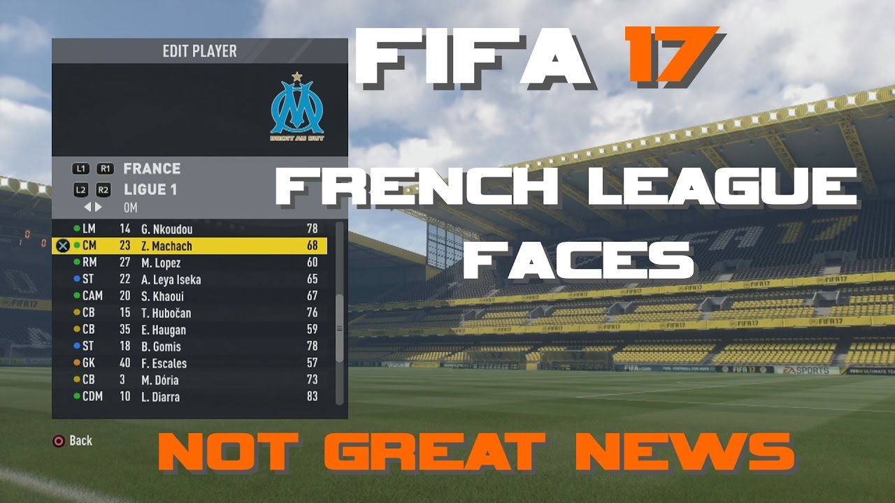 Fifa 17 Player Faces - French League