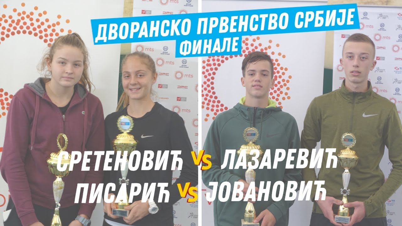 Sretenović - Lazarević, Pisarić - Jovanović, Finale Dvoranskog prvenstva Srbije U16, 27.12.19.