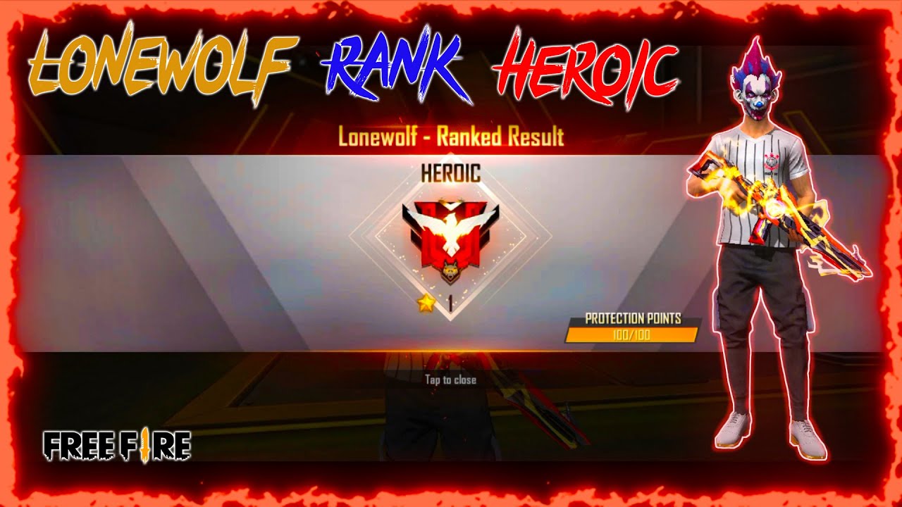Lone Wolf Rank Season 0 (HEROIC) || Free Fire