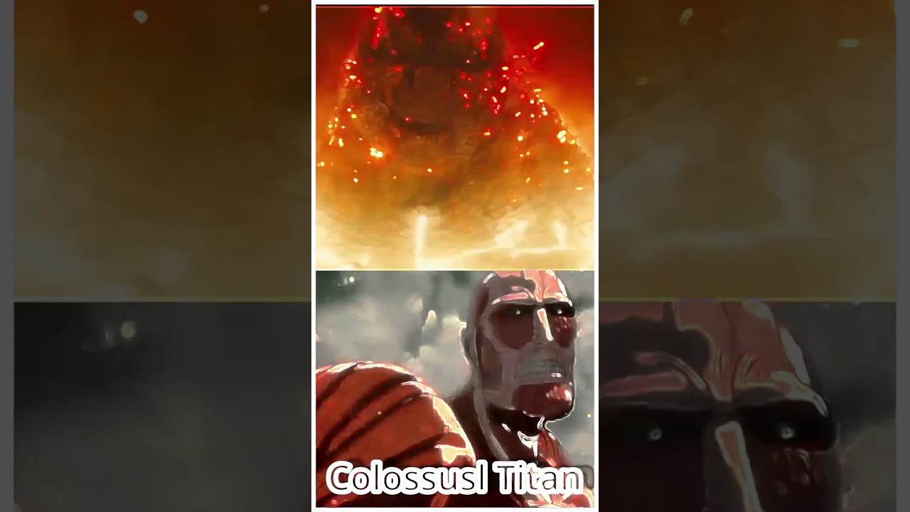 Godzilla VS Attack on Titan #monsterverse #aot #shorts