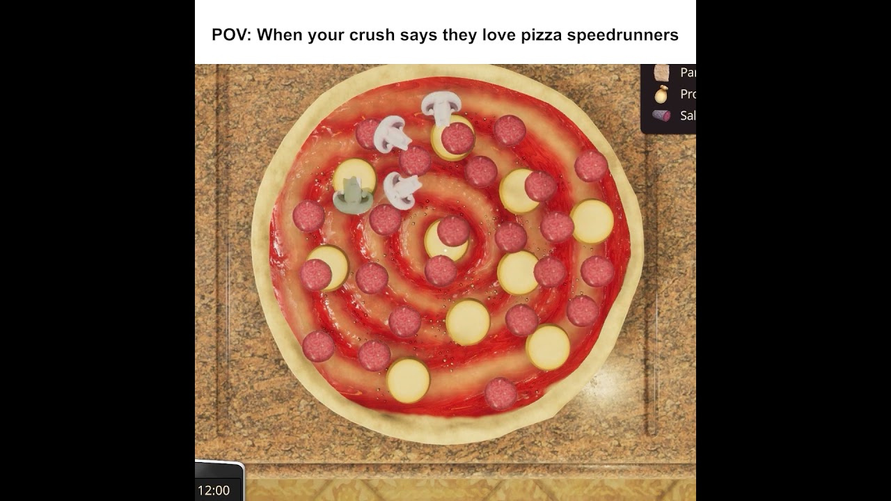 When you got to speedrun that pizza 🍕 #cooking #simulator #simulatorgames #cookinggame #pizza