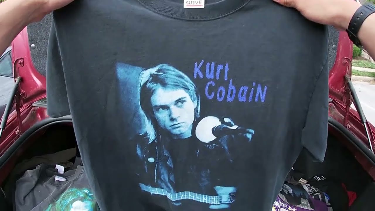 Vintage Clothing Hauls + Flea Market Finds EP. 4 - Kurt Cobain, Rob Zombie, & AOPs!