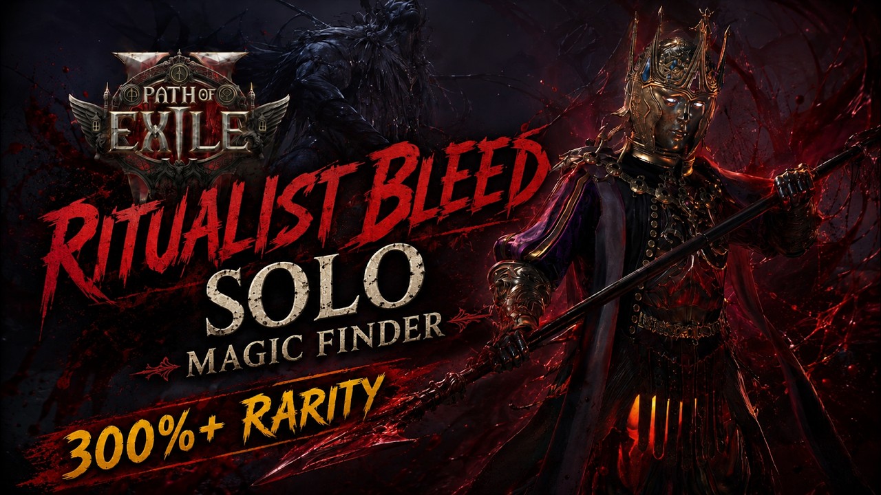 (live) 326% Rarity in T15+ Maps Solo Magic Finder Ritualist Bleed 0.5.1 !build !profile !filter