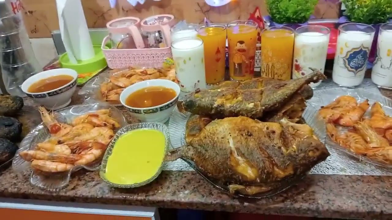 عزومة 20رمضان اسماك وجمبري وشوربة سي فود#غيري-حياتك-معايا