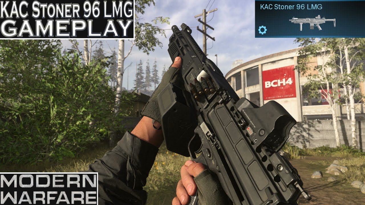 Геймплей с пулеметами KAC Stoner 96 (FiNN LMG) в Modern Warfare