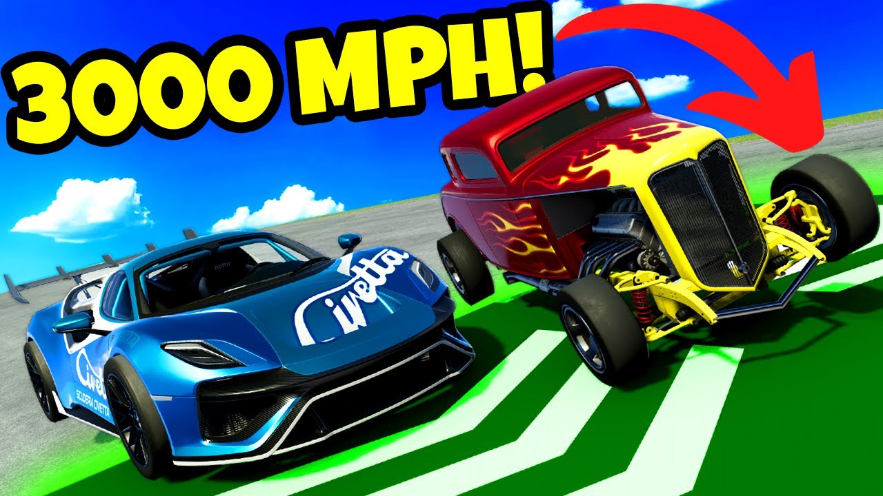 I Used Boost Pads to TROLL My Friend in a Race in BeamNG Drive Mods!