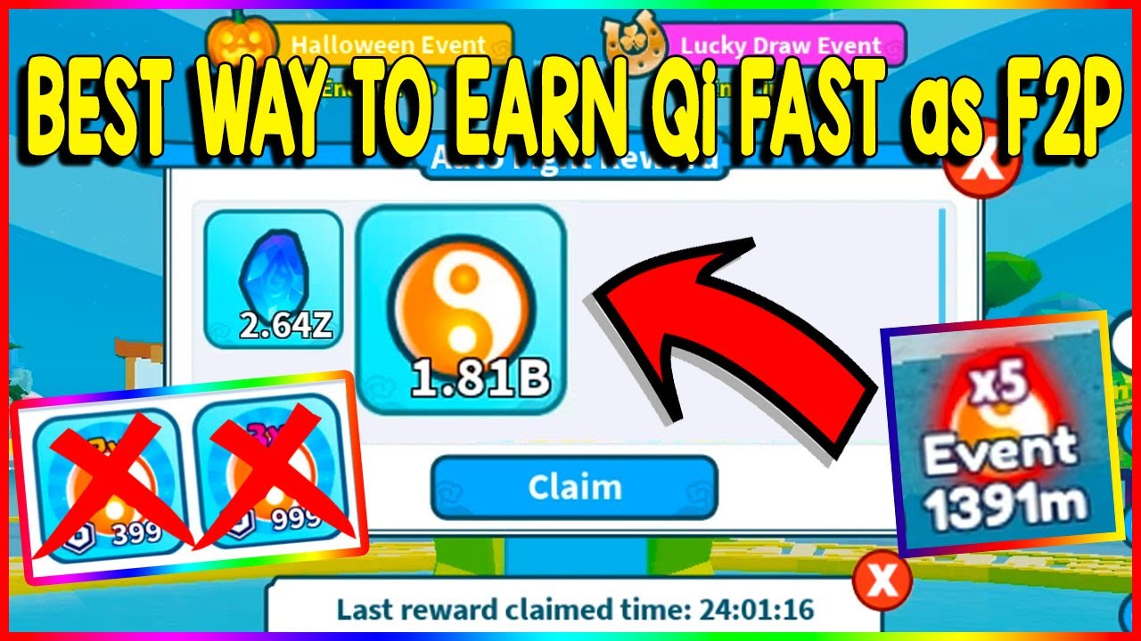 How To Earn Qi FAST as a FreeToPlay in Weapon Fighting Simulator | Roblox