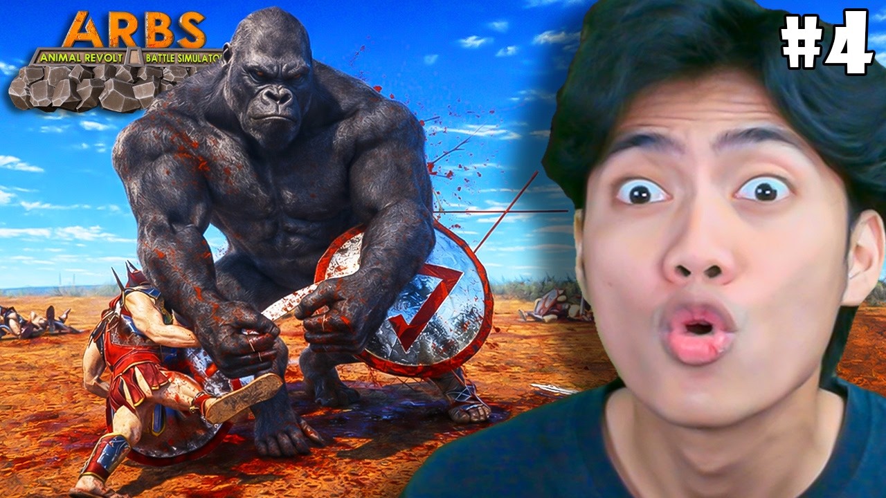 PARA KELUARGA GORILA MENGAMUK AUTO RUSUH! Animal Revolt Battle Simulator - Indonesia (Part 4)