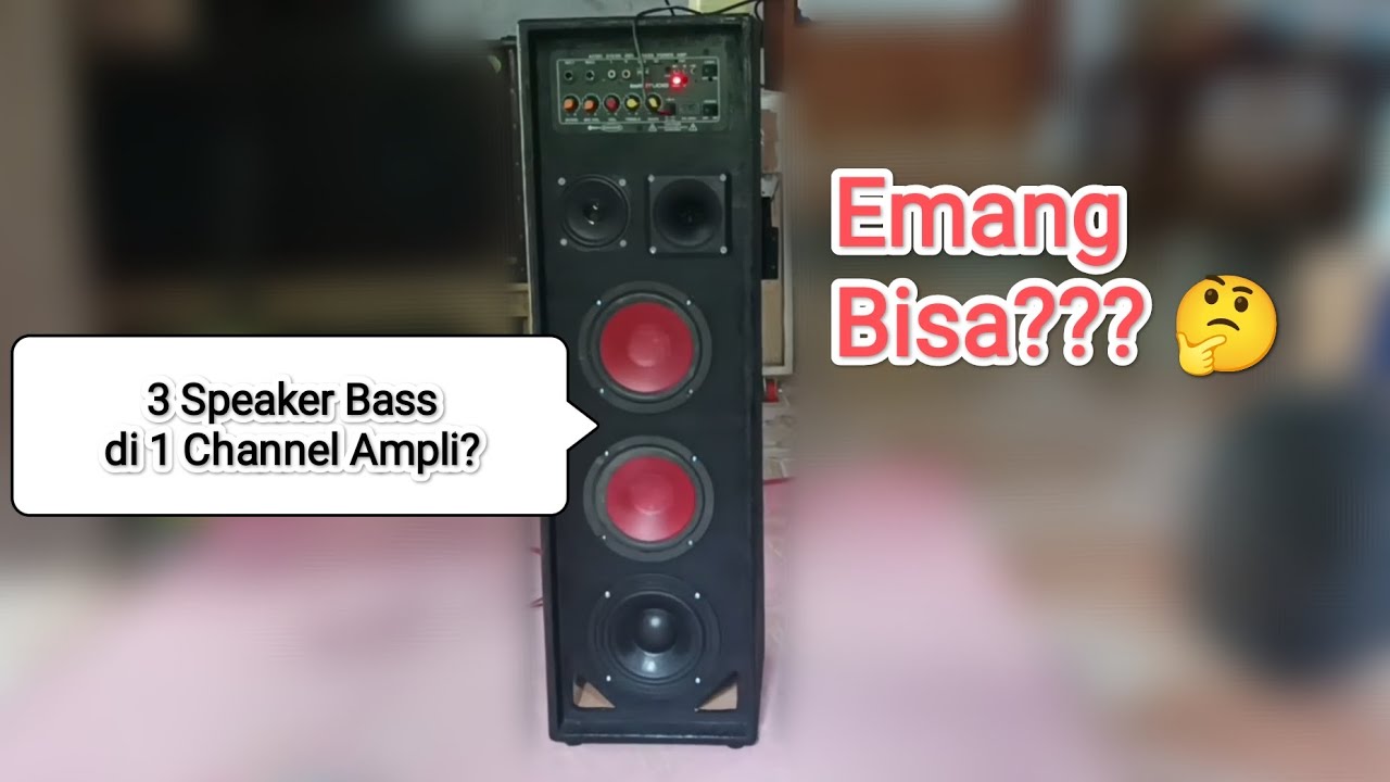 Penyambungan 3 Speaker Di 1 Channel Amplifier D10 D30 #tutorial 