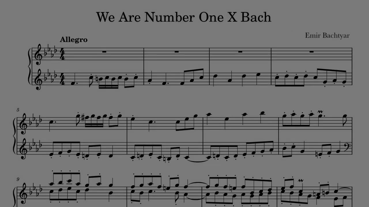 We Are Number One X Bach