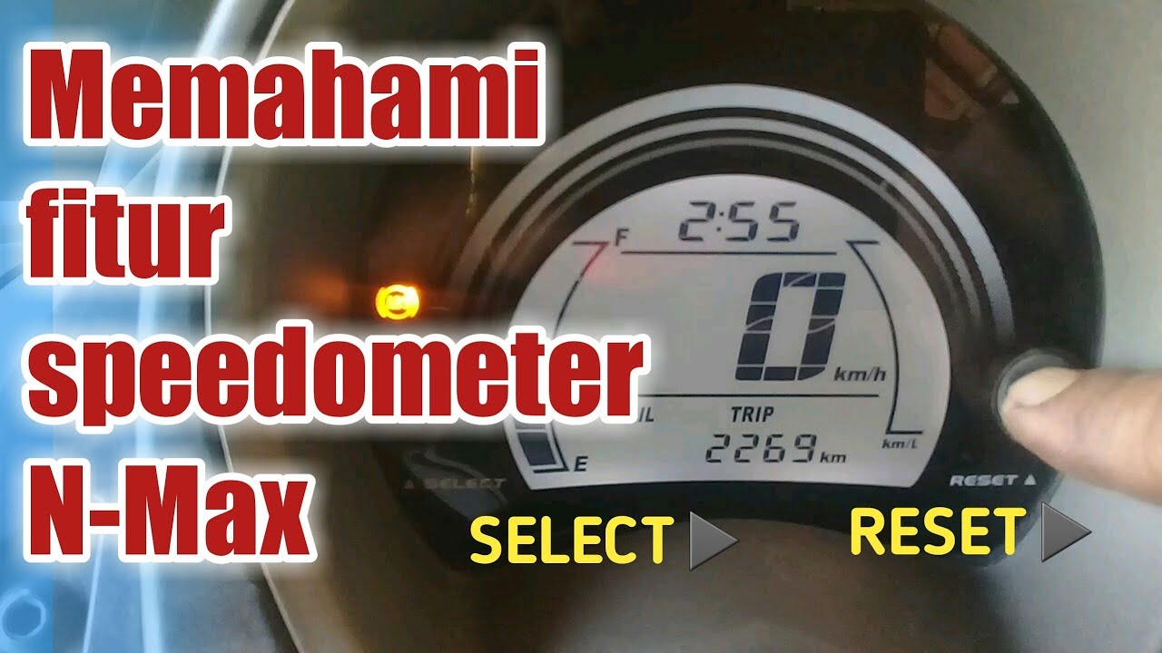 Memahami fitur speedometer nmax | reset & setting