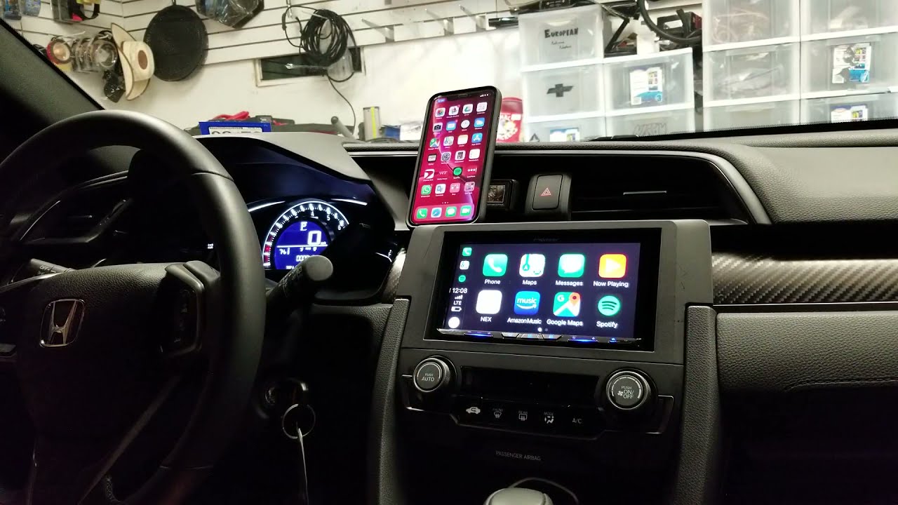 Honda Civic 2018 Pioneer AVH-W4400NEX wireless Apple CarPlay