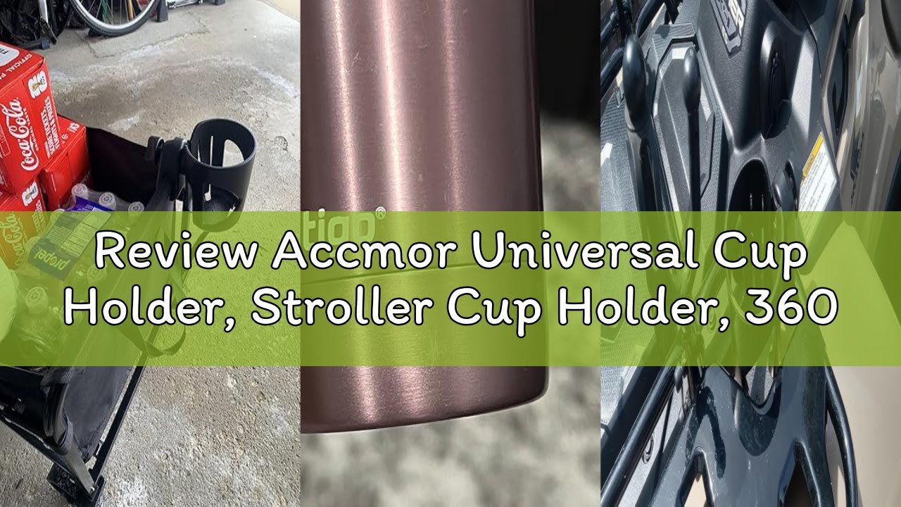 Review Accmor Universal Cup Holder, Stroller Cup Holder, 360° Rotatable Large Caliber Designed Bottl