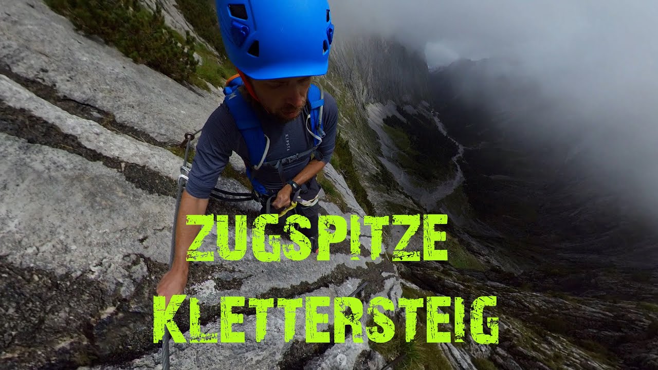 Zugspitze, de hoogste berg van Duitsland beklimmen via Höllental-Klettersteig. (English subs)
