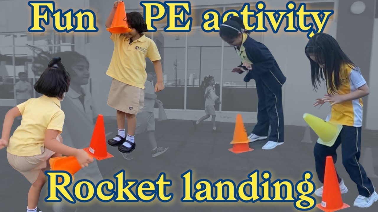 Fun Kindergarten PE - Rocket landing | PE GAMES | physed games