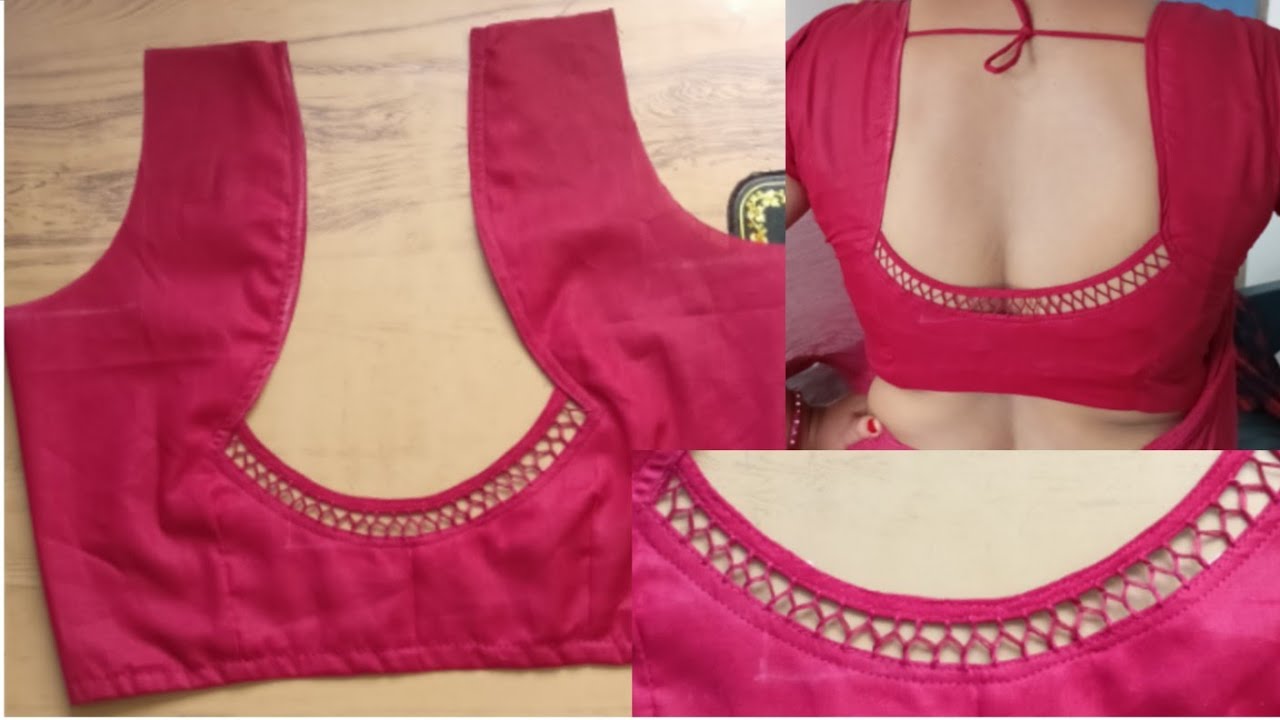 नॉर्मल धागा से खूबसूरत ब्लाउज डिजाइन बनाना सीखे || Dhaga vala blouse design || Blouse ki design.