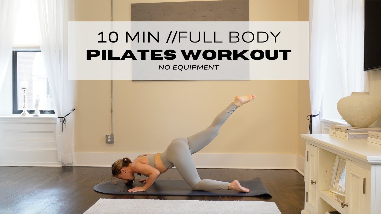10 MIN FULL BODY PILATES AT HOME WORKOUT | NO EQUIPMENT | full body home workout