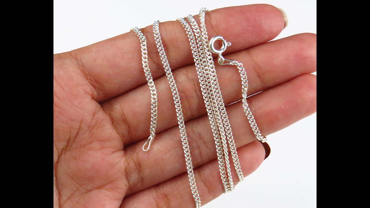 Sterling Silver Cuban Chain 25 Inch BC_130J