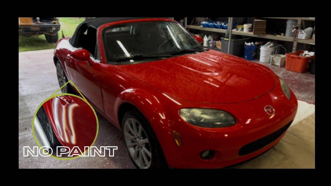 Ремонт вмятин на Mazda Miata | Беспокрасочный ремонт вмятин