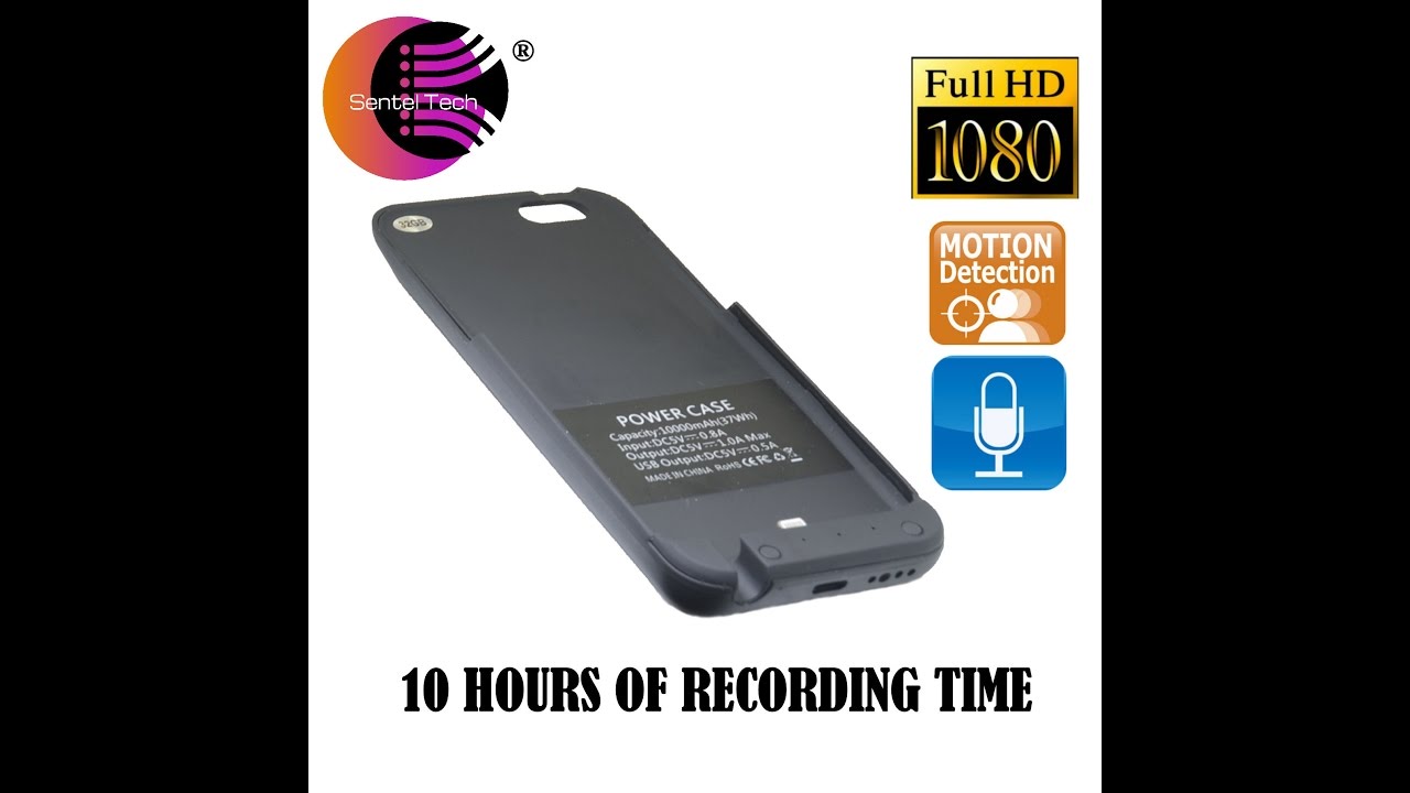 1080P Hidden Iphone 7 & 6 Battery Case Spy Camera