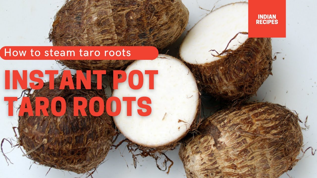 Instant pot taro roots | instant pot arbi fry | Steam taro roots