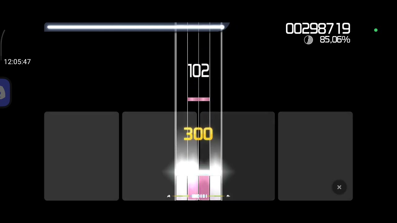 osu mania | rose quartz 0.8x (default skin)