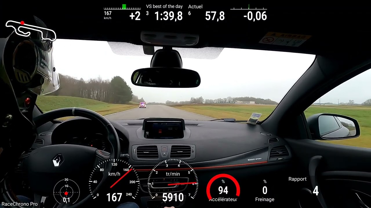 Fay de Bretagne - track day Racing West - Megane 3 RS - Best Lap of the day