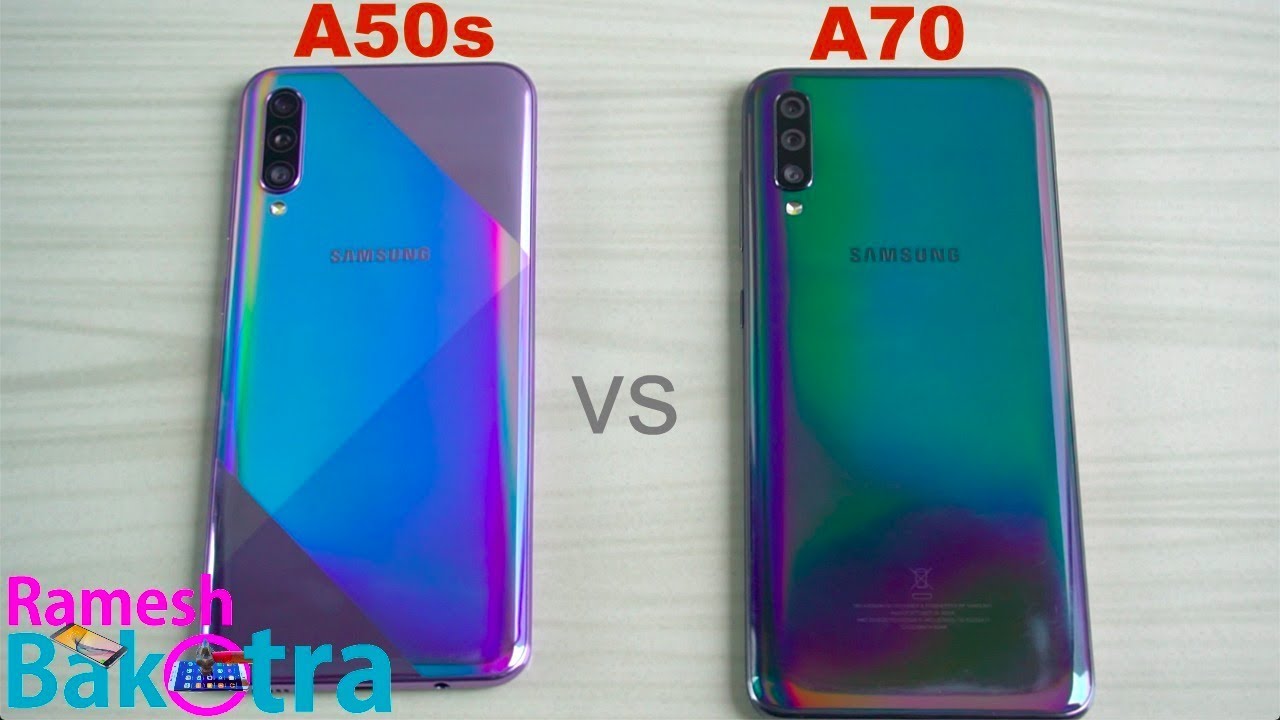 Samsung Galaxy A50s vs Galaxy A70 SpeedTest and Camera Comparison
