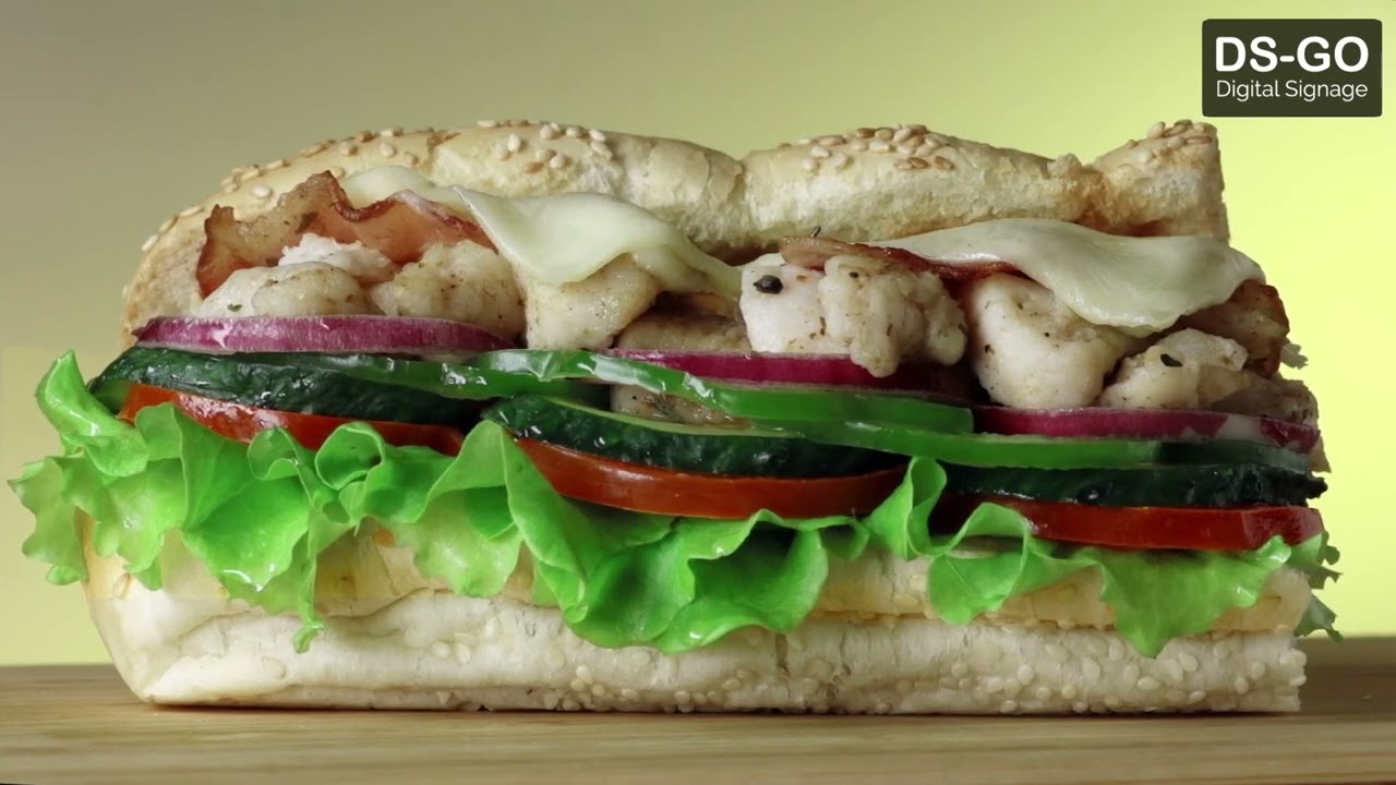 #DSGO #digitalmenuboard with #sandwich