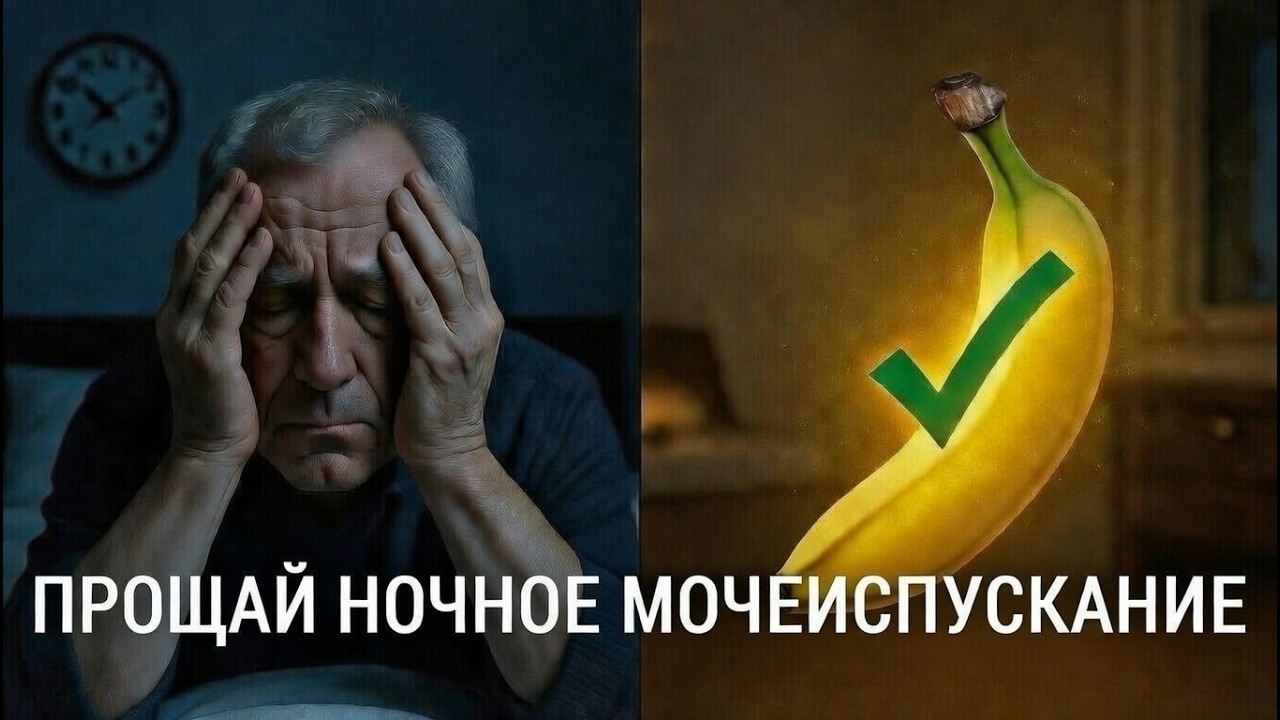 6 способов с бананом, чтобы не вставать ночью в туалет после 60 — индустрия скрывает это!